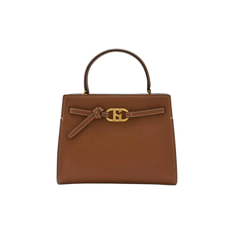 HAZZYS Cow Leather Tote Bag Shopping Bag Shoulder Bag Handbag Medium Size Women's Brown/Black/Dark Apricot Cream-1