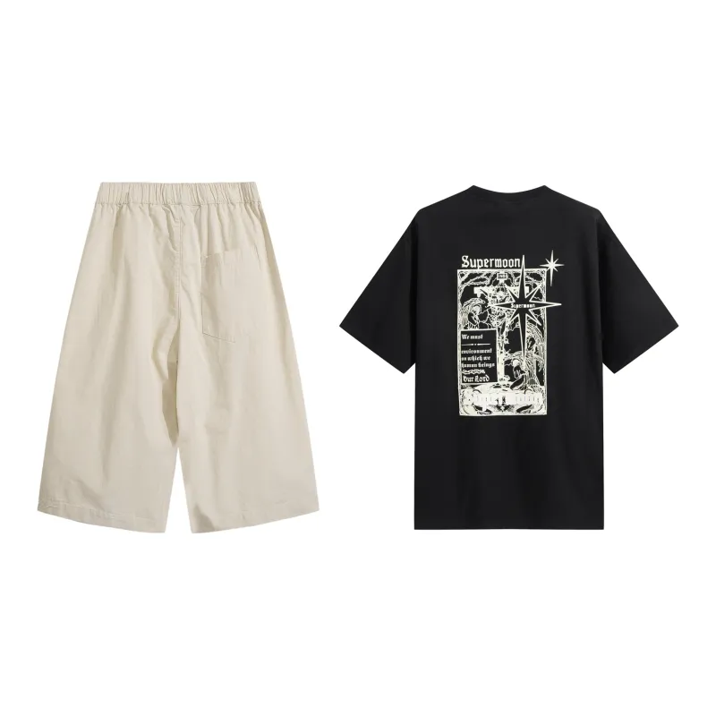 SUPERMOON Casual Shorts Unisex-13