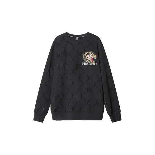 TCH Sweatshirts Unisex Black Background With Black Label