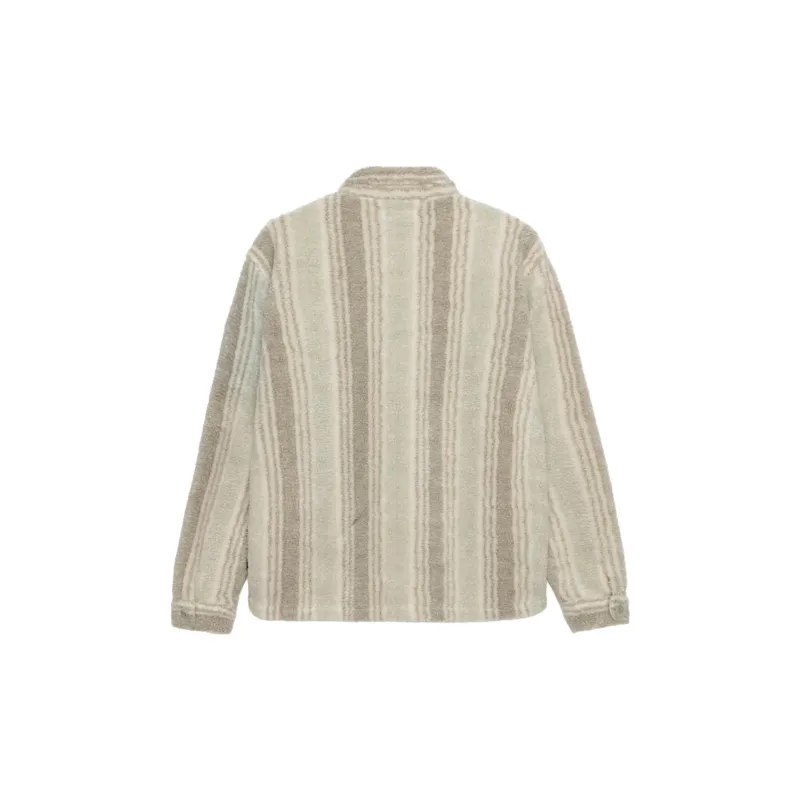 Stussy Stripe Sherpa Shirt-4