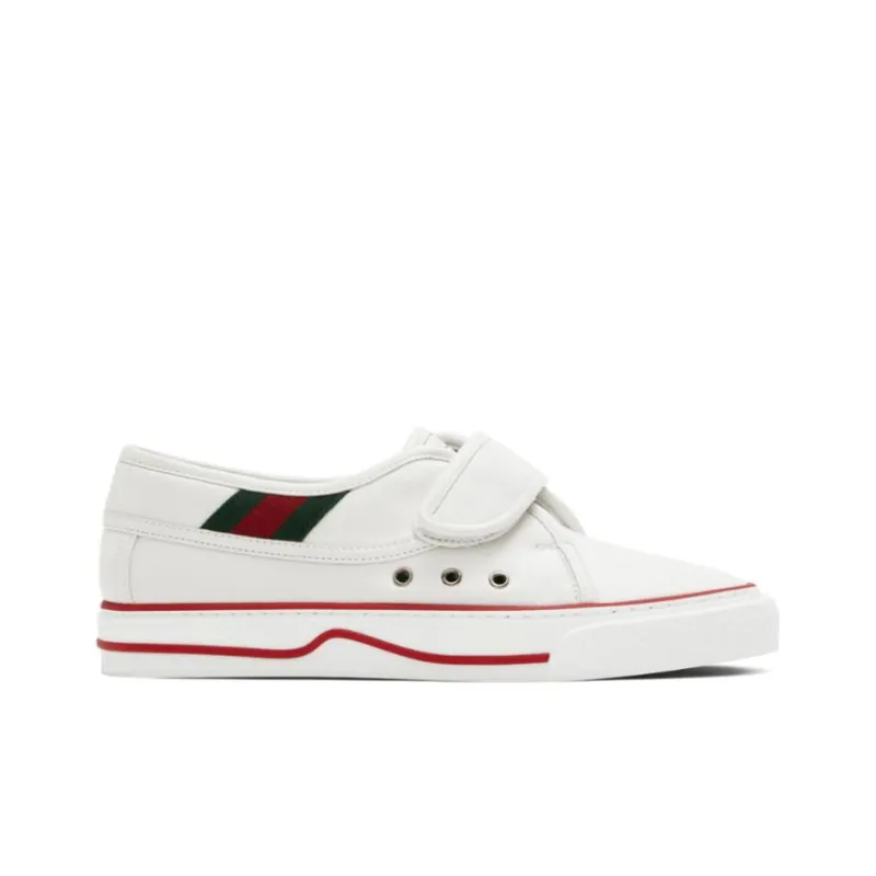 GUCCI Tennis 1977 Low Top Stylish Skateboarding Shoes Men's White-1