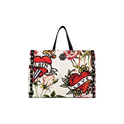 PHILIPP PLEIN Love Canvas Tote Bag