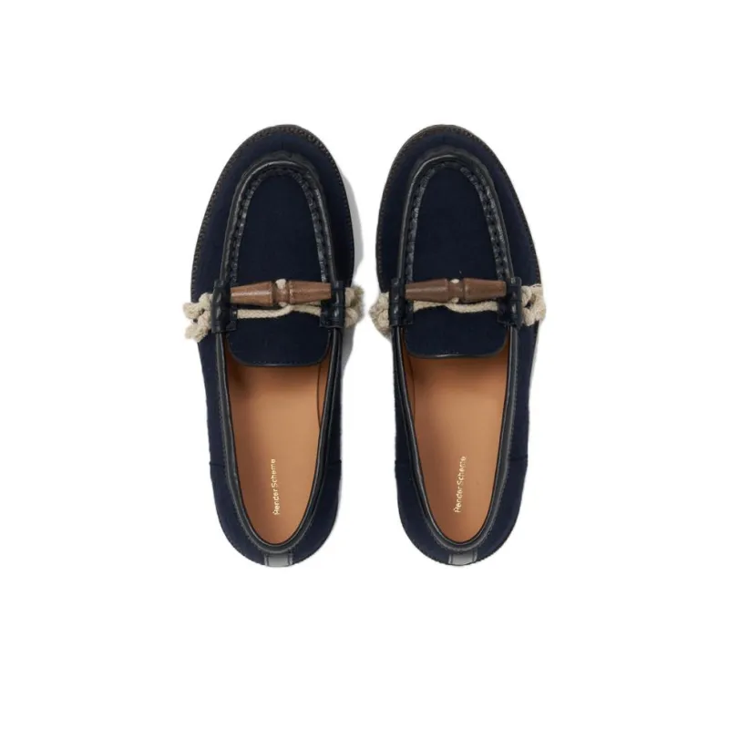 Hender Scheme Loafers Unisex Navy-4