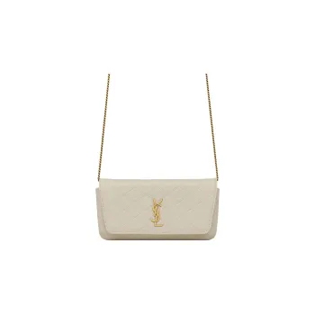 SAINT LAURENT GABY Lambskin Shoulder Bag Crossbody Bag Regular Women's Vintage White