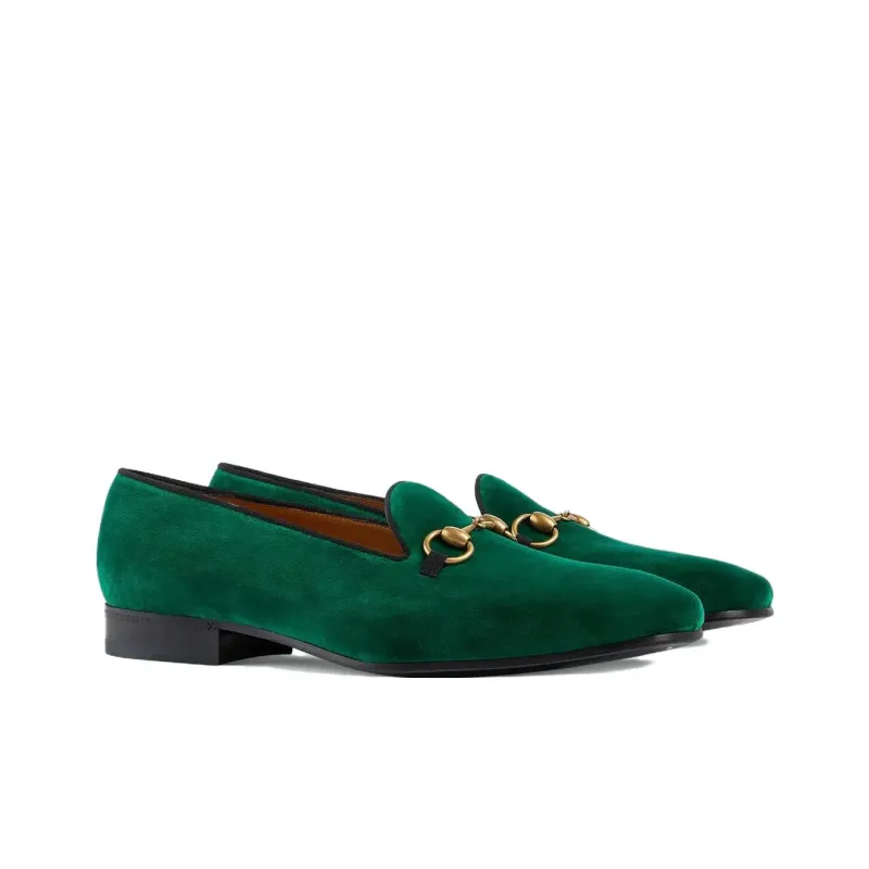 GUCCI Horsebit Men's Casual Shoes Men Low Top Green-2