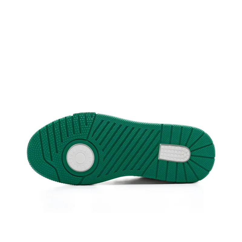 Warrior Wrapping Anti Slip Shock Absorbing And Wear Resistant Low Top Skateboard Shoes Unisex Beige Green-4