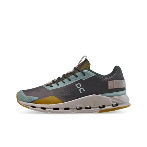 On Cloudnova Cushioning Anti-Slip And Wear-Resistant Low-Top Running Shoes Women's Dark Ash Soot