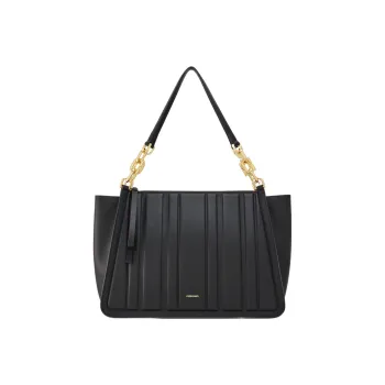 FERRAGAMO Calfskin Handbag Regular Women's Black