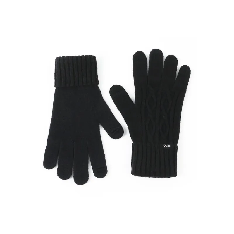 CACUSS Junior Pure Wool Knit Gloves Men's-0