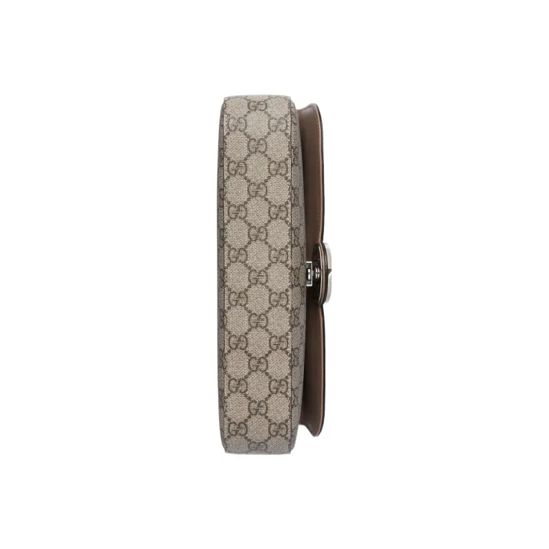 GUCCI Canvas Canvas Bag Handbag Shoulder Bag Crossbody Bag Small Size Women's Brown-6