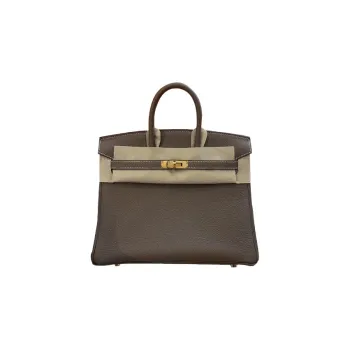 HERMES Birkin Togo Calfskin Birkin Bag Handbags Regular Women's 18 Etoupe Elephant Gray