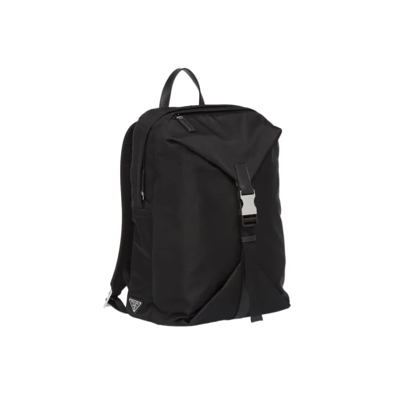 PRADA Saffiano Leather Backpack Men's Black-1