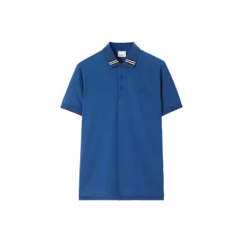 Burberry EKD embroidered Cotton silk Polo Shirt