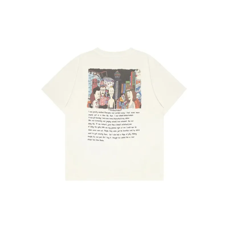 SAINT Mxxxxxx Cartoon print Cotton T shirt-1