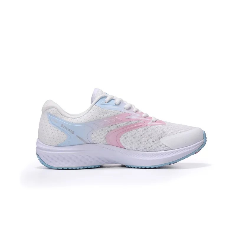 ZINGIS Wind Speed Generation 4 Pro Durable Breathable Mid Top Training Shoes Unisex White Rainbow-1
