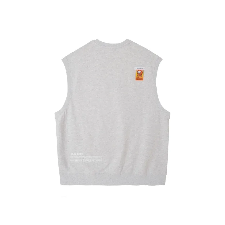 Aape Logo embroidered Crew neck Vest-1