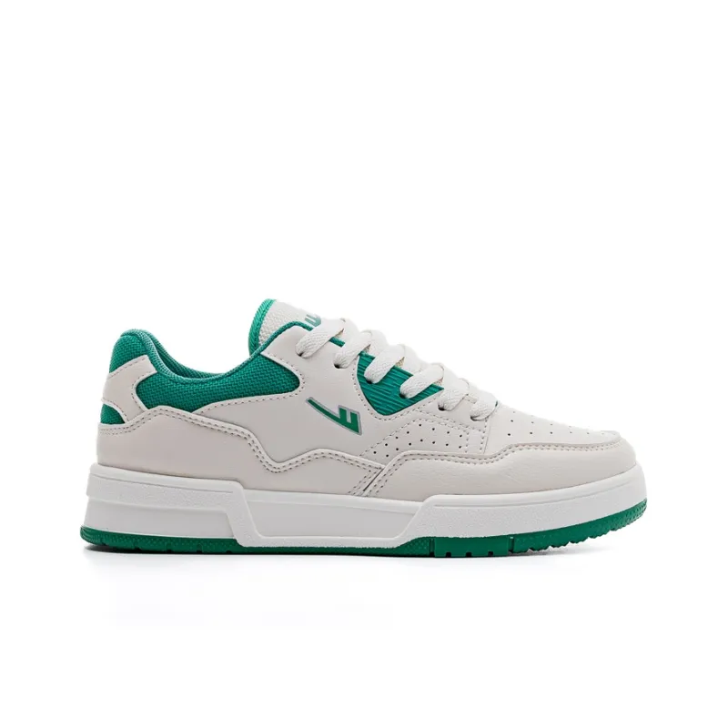 Warrior Wrapping Anti Slip Shock Absorbing And Wear Resistant Low Top Skateboard Shoes Unisex Beige Green-1