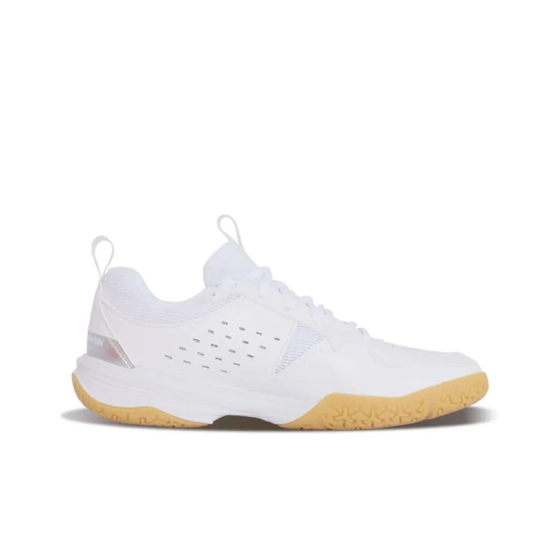 LiNing Ace Ⅴ Shock Absorbers Slip Resistant, Abrasion Resistant, Breathable Mid Top Badminton Shoes Unisex White-1