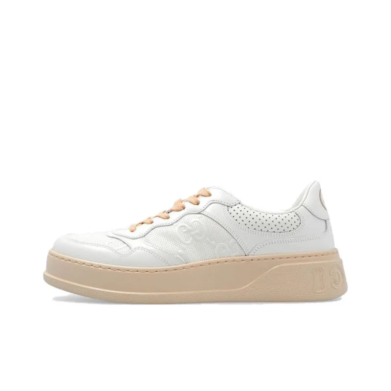 GUCCI Women's Gg Embossed Sneaker 'White Beige' Women's-0