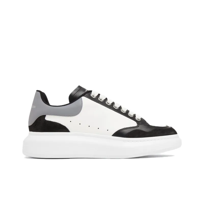 Alexander McQueen Colour Block Low Top Sneakers 'White Grey Black'-1