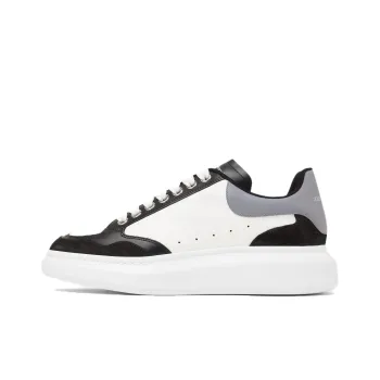 Alexander McQueen Colour Block Low Top Sneakers 'White Grey Black'