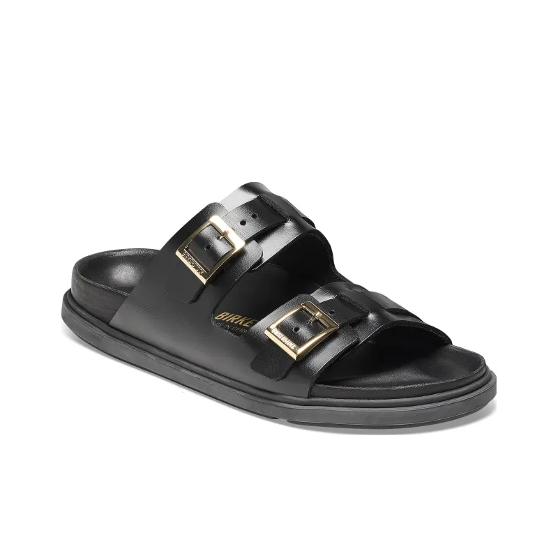 Birkenstock St Barths Natural Leather Narrow Fit 'Black'-1