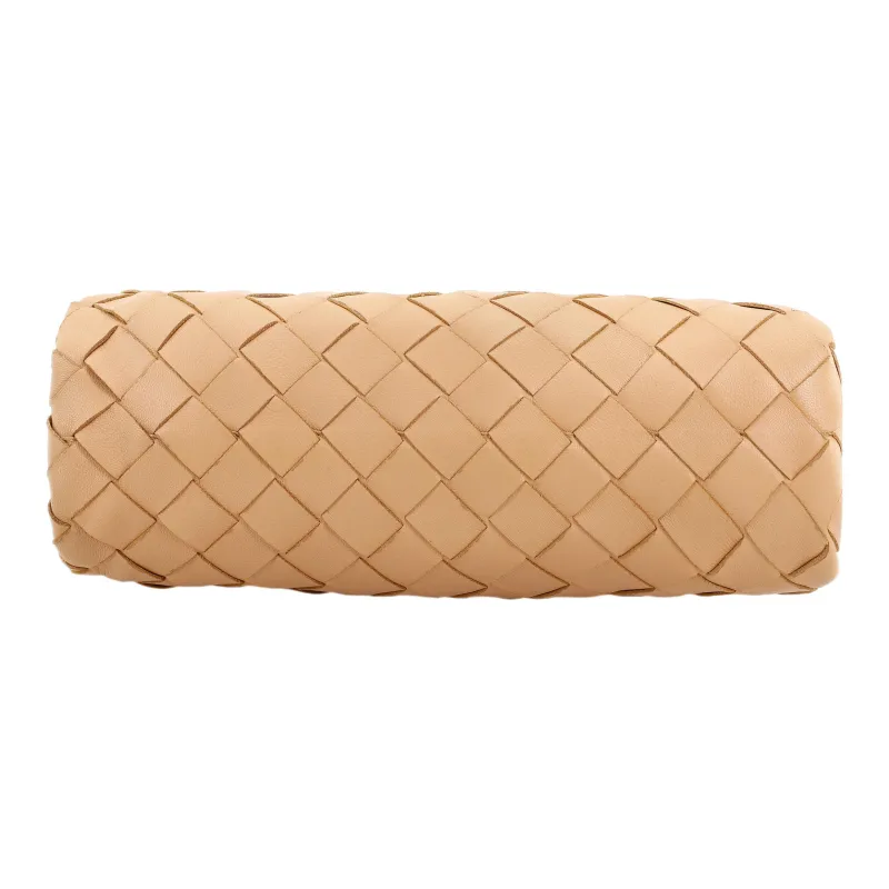 Bottega Veneta Sheepskin Handbag Shoulder Bag Women's Almond-4