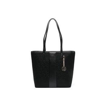 DKNY Polyester Tote Bag Shopping Bag Shoulder Bag Handbag Women's Black