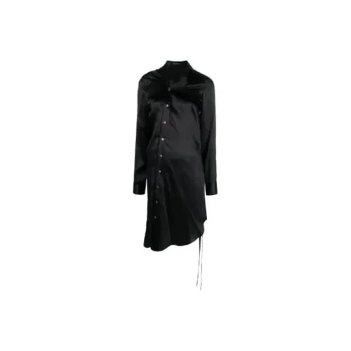 Ann Demeulemeester Long-Sleeved Dresses Women's Black