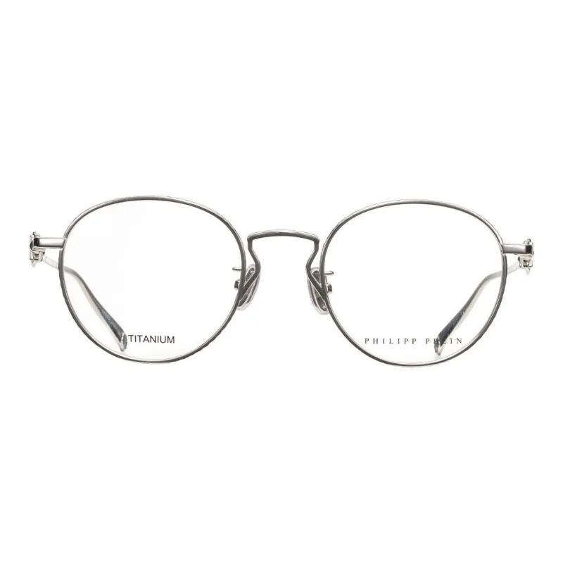 PHILIPP PLEIN Pure Titanium Round Eyeglass Frames Unisex-1