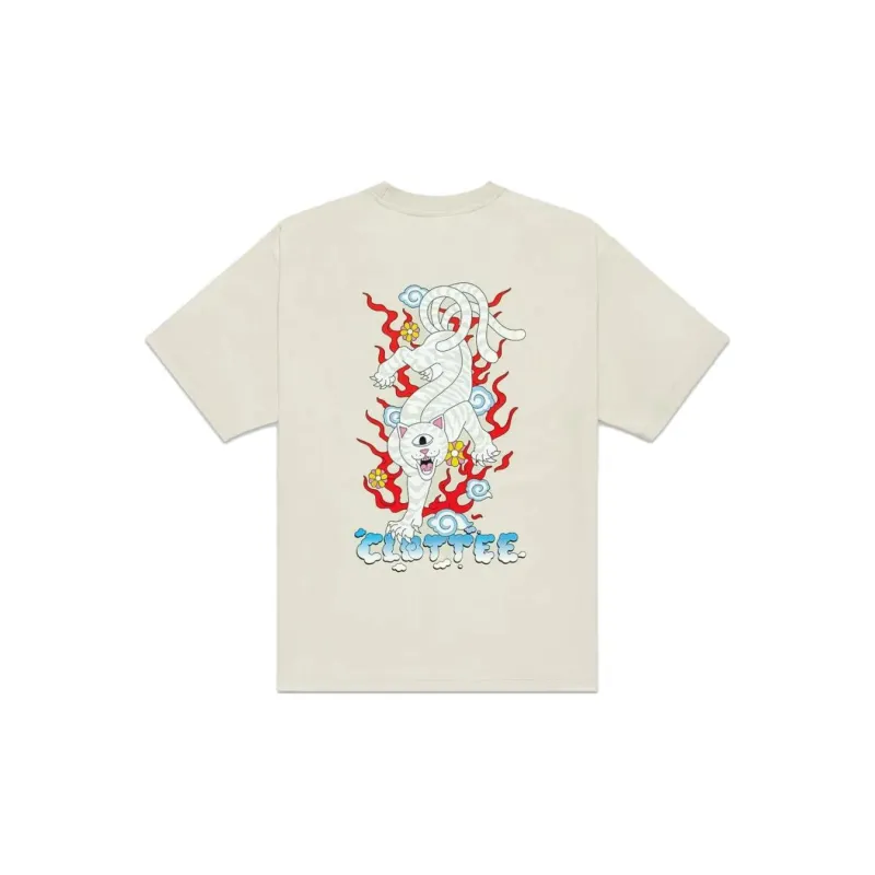 Ripndip X CLOTTEE X RIPNDIP Co Brand Series SS23 T Shirts Unisex Beige-1