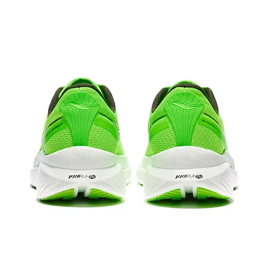 Saucony Cushioning Breathable Low Top Carbon Plate Casual Retro Running Shoes Men's Green Gold-3