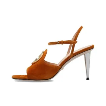 GUCCI Blondie Gg 85mm Sandals Brown Women's