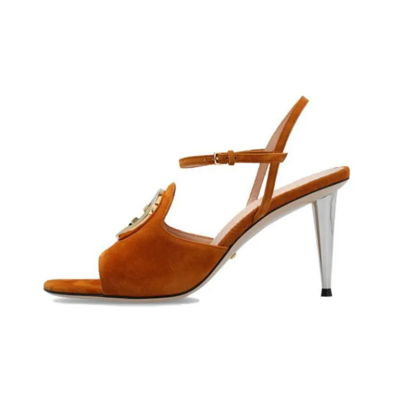 GUCCI Blondie Gg 85mm Sandals Brown Women's-0