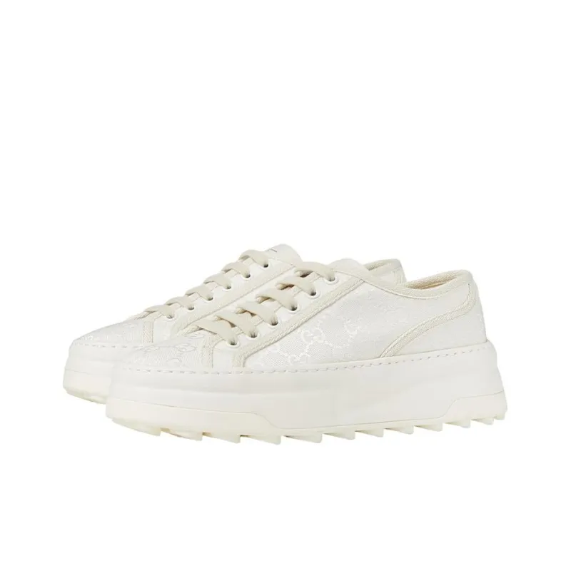 GUCCI Stylish Skateboarding Shoes Women's White-2
