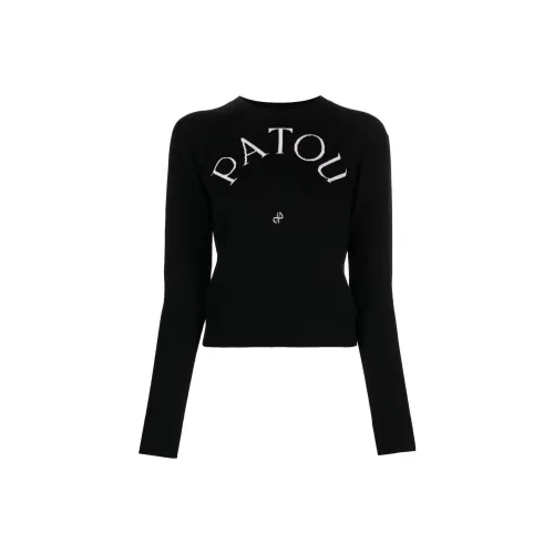 Patou Logo-print Wool-blend Jumper