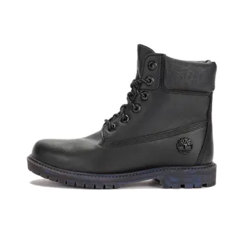 Timberland Heritage 6 Inch Waterproof Boot 'Black Leather Rubber Outsole' Women's