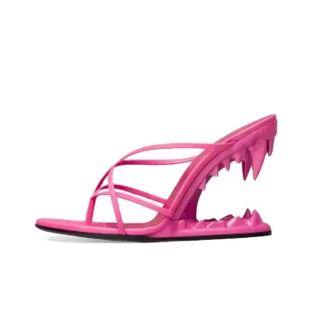 GCDS Morso Abrasion-Resistant Flip Flops Women's Pink