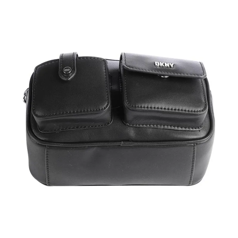 DKNY Fine Grain Cow Leather Camera Bag Shoulder Bag Crossbody Bag Regular Women's Black-2