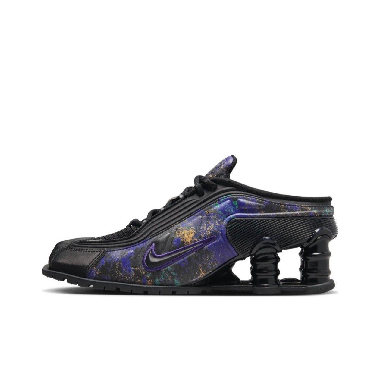 Nike shox purple and black online