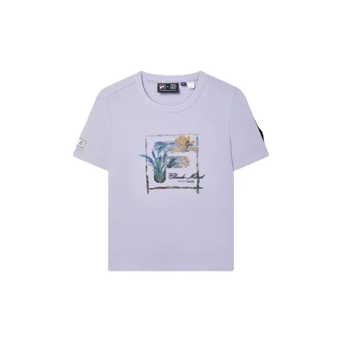 FILA T-Shirts Unisex Light Lavender