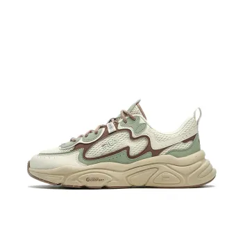 FILA MARS 1S+ Mars 1S Cushioning Anti Slip And Wear Resistant Low Top Casual Shoes Men's Beige White Green