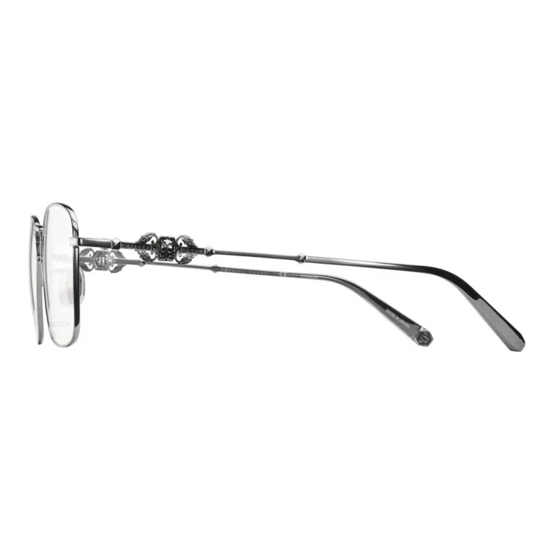 PHILIPP PLEIN Pure Titanium Square Eyeglass Frames Unisex Gunmetal-1