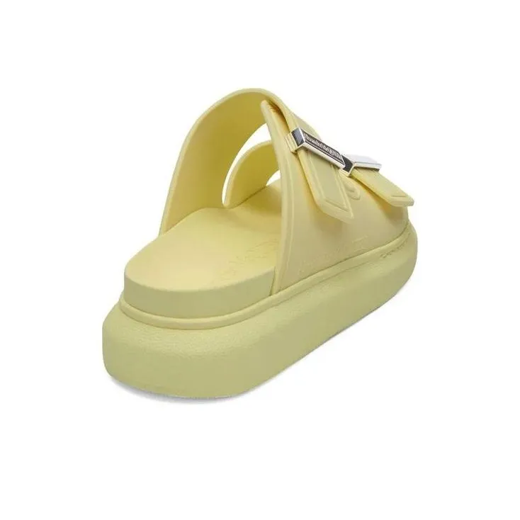 Alexander McQueen Hybrid Slide Slippers Women's Yellow-3