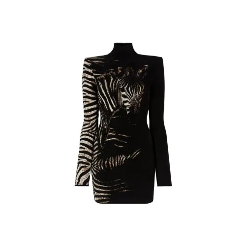 Roberto Cavalli Long-Sleeved Dresses Women's Black