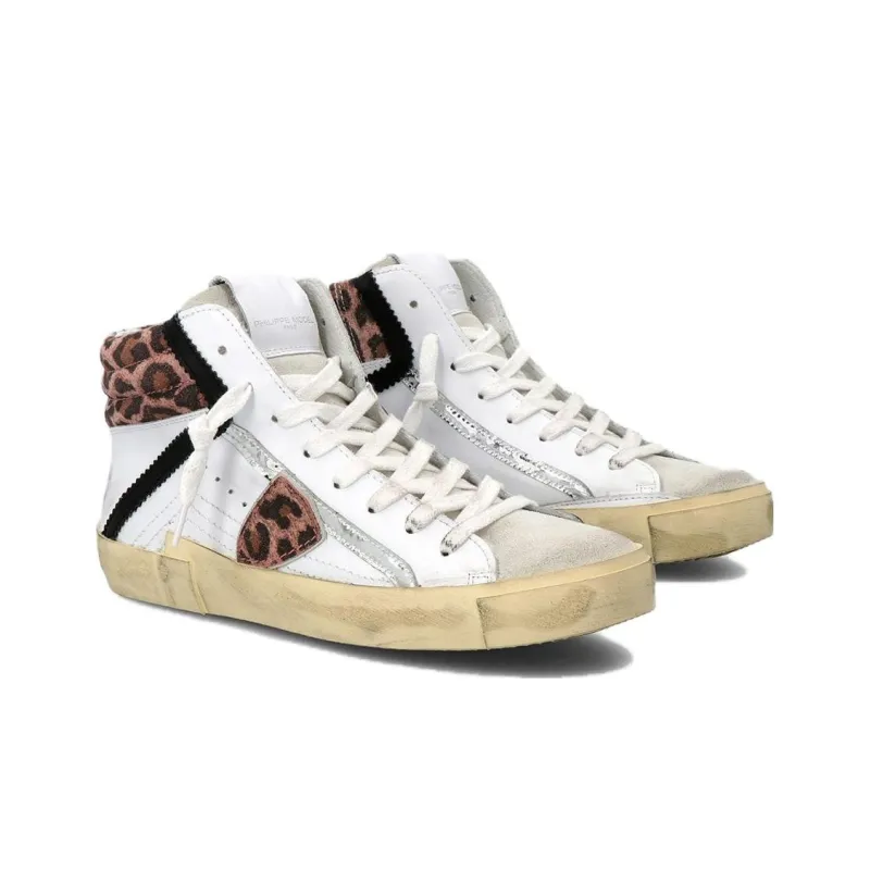 PHILIPPE MODEL Paris PRSX Animal-print High-top Sneakers-2