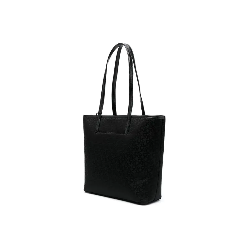 DKNY Polyester Tote Bag Shopping Bag Shoulder Bag Handbag Women's Black-1