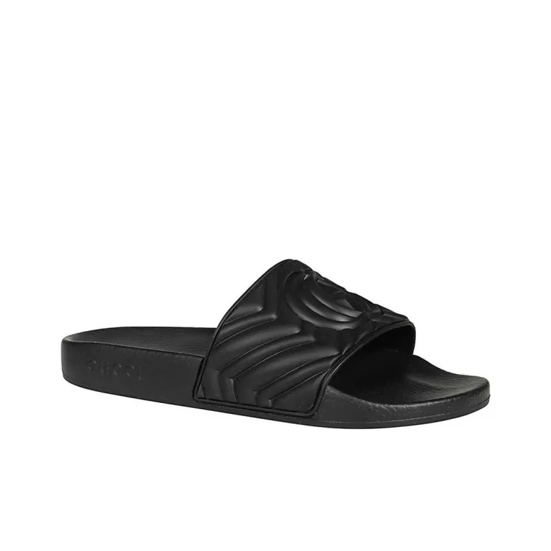 GUCCI Quilted Slide 'Black'-3