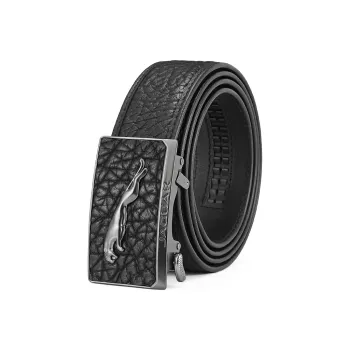 JAGUAR Business Luxe Genuine Leather Cow Leather Belts Men's Width 3.5CM