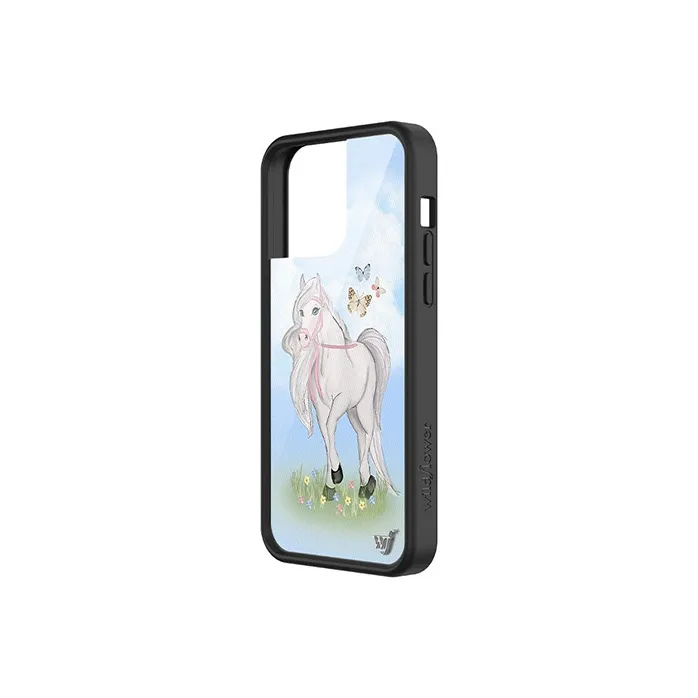 WILDFLOWER Silicone Material Cute Ponies Phone Cases Compatible With Apple IPhone 15/14/13/Pro/Max, Shockproof Girlish-1